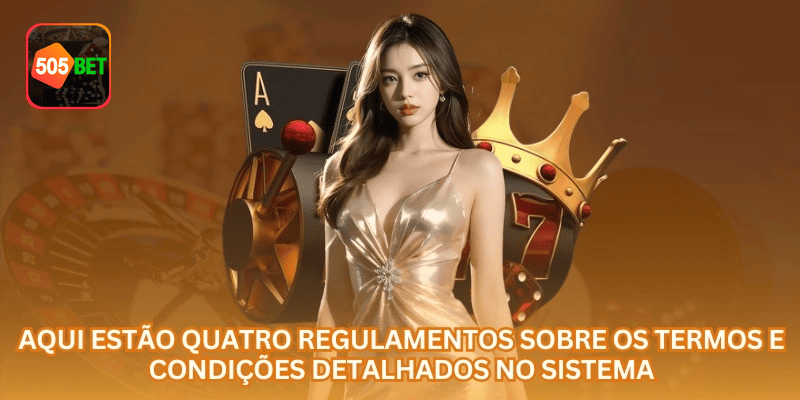Área de regras da plataforma na 505BET com visual organizado, saldo em R$ e experiência voltada ao Brasil.