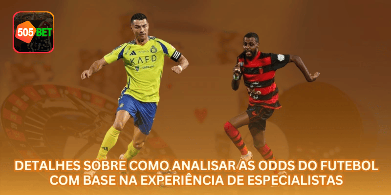 Área de análise de odds de futebol na 505BET com visual organizado, saldo em R$ e experiência voltada ao Brasil.