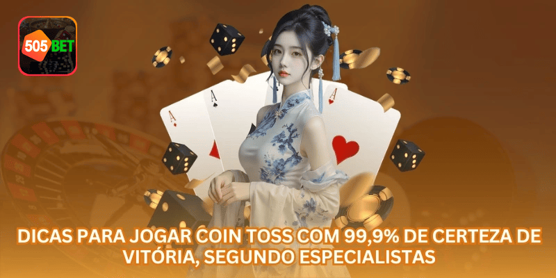 Exemplo de tela de Coin Toss em uma plataforma de entretenimento online com foco em praticidade.