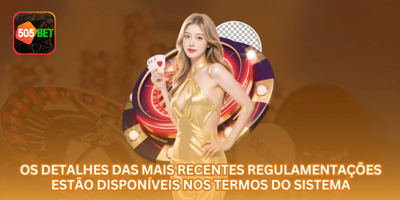 Área de termos e condições na 505BET com visual organizado, saldo em R$ e experiência voltada ao Brasil.