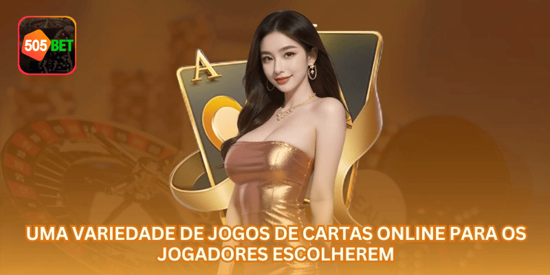 Área de jogos de cartas na 505BET com visual organizado, saldo em R$ e experiência voltada ao Brasil.