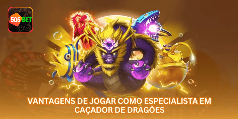 Área de Dragon Hunter na 505BET com visual organizado, saldo em R$ e experiência voltada ao Brasil.