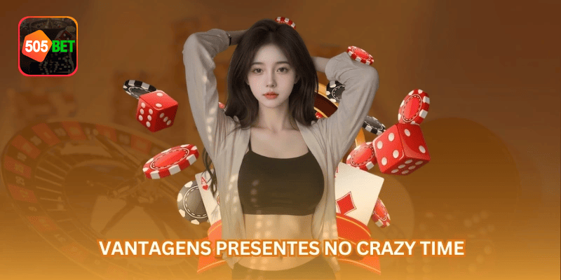 Área de Crazy Time na 505BET com visual organizado, saldo em R$ e experiência voltada ao Brasil.